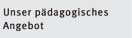 P&auml;dagogisches Angebot